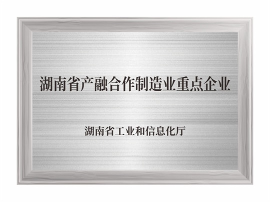 湖南省产融合作制造业重点企业